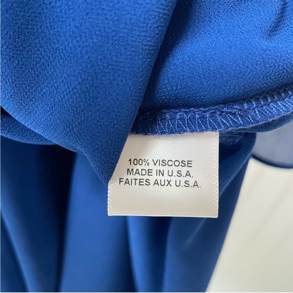 NWT MISA Los Angeles Isidora Dress Sz L Tiered Ruffle Off Shoulder Midi Romantic - Picture 10 of 12